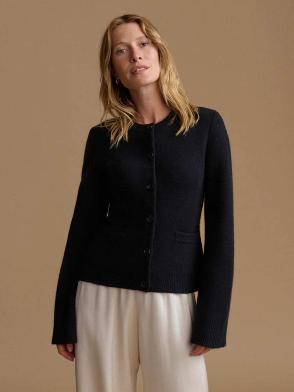 NWT Jenni Kayne Cooper Cardigan Sweater Black Medium/Small - Picture 8 of 13